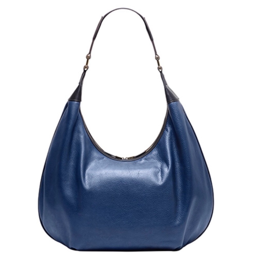 300$ OFF!!! India Hicks Isabella Navy Leather Bag